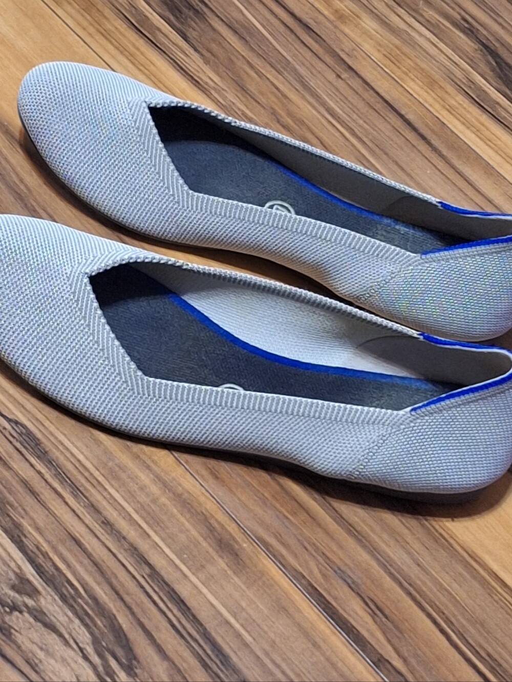 Rothys Womens 9.5 Gray Slip On Lightweight Shoes Career Corp Casual Preppy Flats